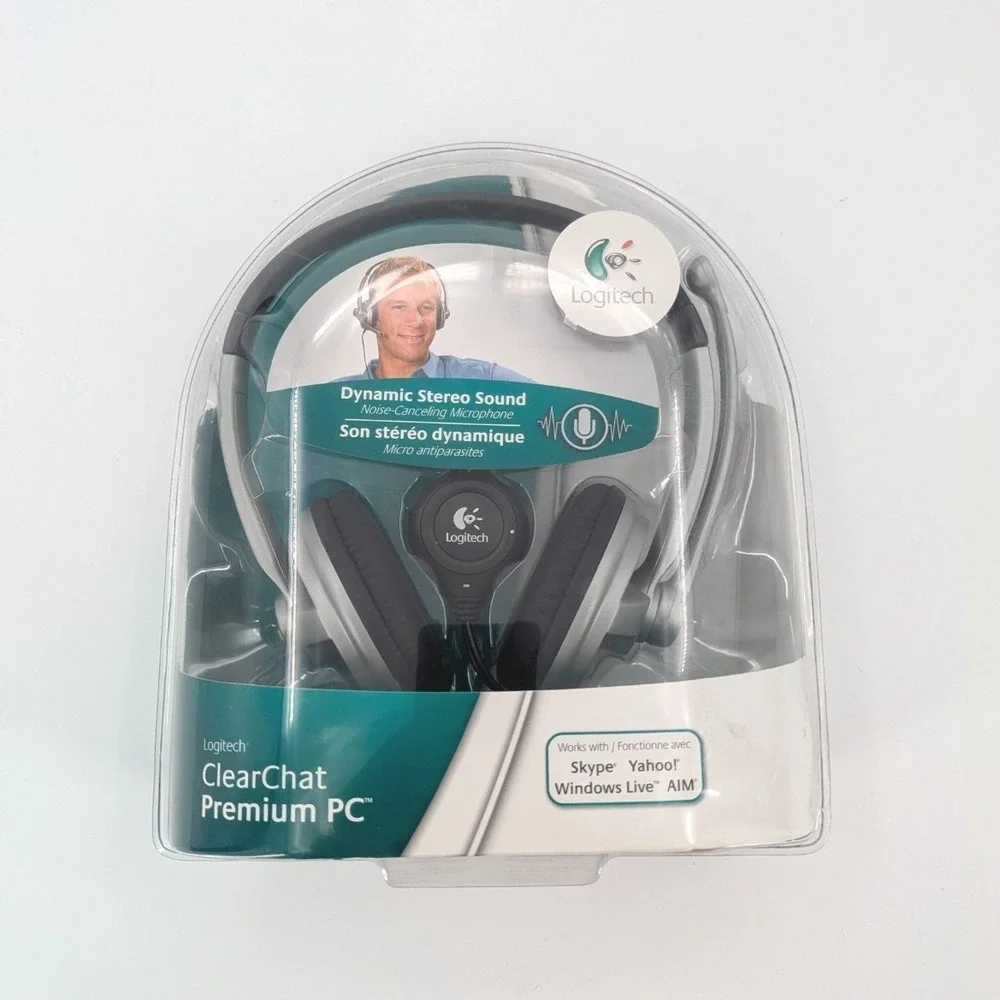 Logitech‎ ClearChat Premium PC Headset Noise Canceling BRAND NEW